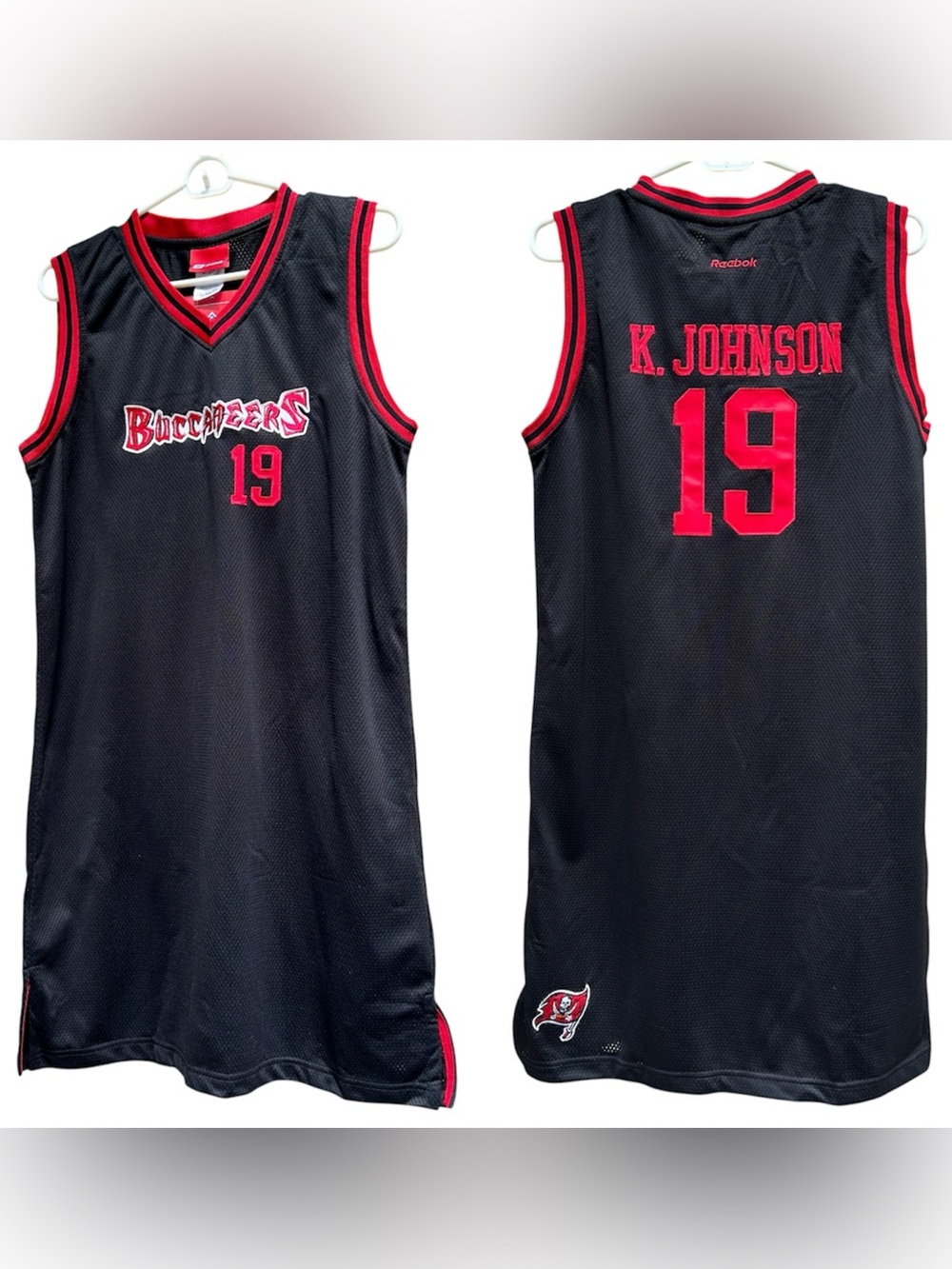 NWT Y2K Vintage NFL Tampa Bay Buccaneers Keyshawn Johnson Jersey Dress